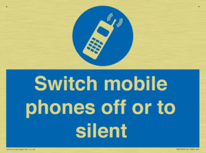 Switch mobile phones off or to silent